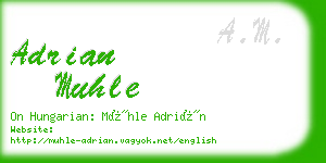 adrian muhle business card